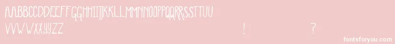 fuente WinterMint – Fuentes Blancas Sobre Fondo Rosa