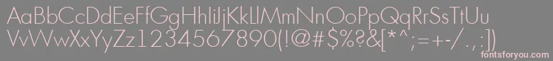Futur16 Font – Pink Fonts on Gray Background