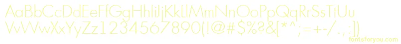 Шрифт Futur16 – жёлтые шрифты
