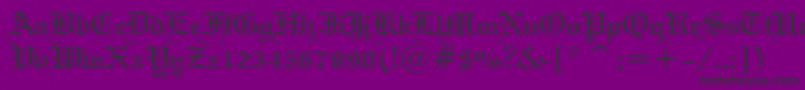 Wedtxtn Font – Black Fonts on Purple Background