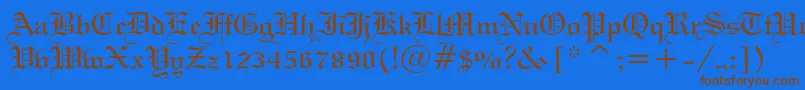 Подробнее о шрифте Wedtxtn Шрифт Wedtxtn – коричневые шрифты на синем фоне