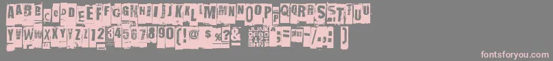 More about Nastymsg Font Nastymsg Font – Pink Fonts on Gray Background