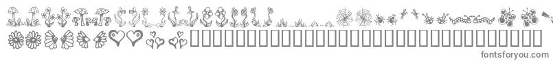 Gardd ffy-fontti – harmaat kirjasimet valkoisella taustalla