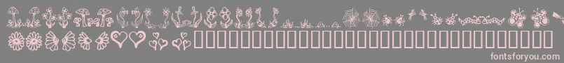 fuente Gardd ffy – Fuentes Rosadas Sobre Fondo Gris