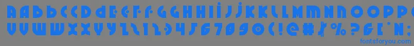 Neuralnomicontitle Font – Blue Fonts on Gray Background