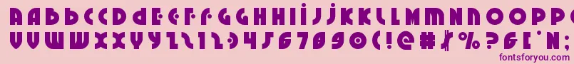 Neuralnomicontitle-fontti – violetit fontit vaaleanpunaisella taustalla