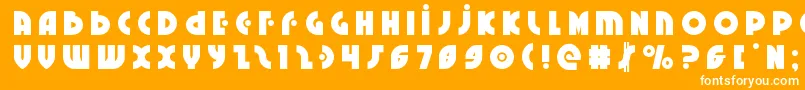 Neuralnomicontitle Font – White Fonts on Orange Background