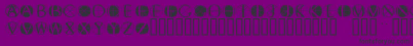 Police Fisheyebuttons2 – polices noires sur fond violet