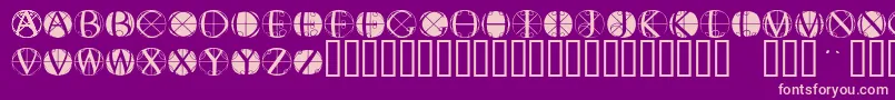Fisheyebuttons2 Font – Pink Fonts on Purple Background