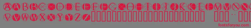 Police Fisheyebuttons2 – polices rouges sur fond gris