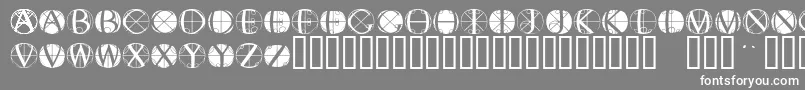 Fisheyebuttons2 Font – White Fonts on Gray Background