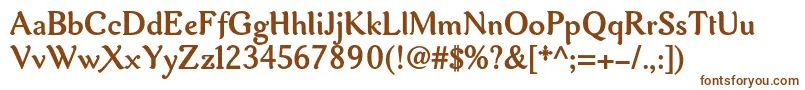 Aurelisadfno2stdBold Font – Brown Fonts on White Background