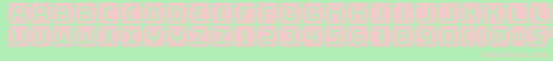 U2Metalona Font – Pink Fonts on Green Background