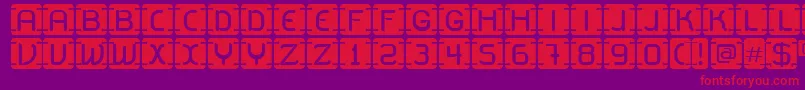 U2Metalona Font – Red Fonts on Purple Background