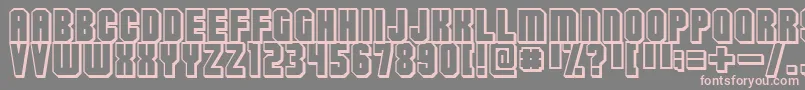 Flashback ffy Font – Pink Fonts on Gray Background