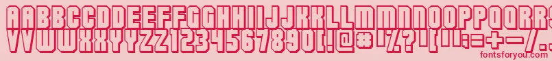 Flashback ffy Font – Red Fonts on Pink Background