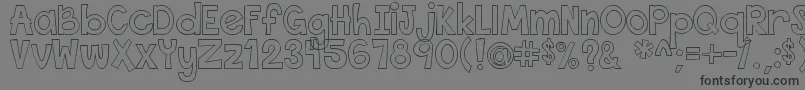 ThisFontIsEmpty1 Font – Black Fonts on Gray Background