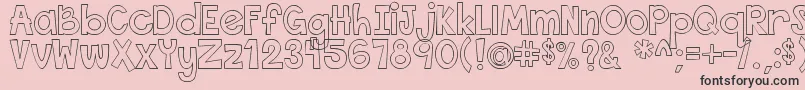 ThisFontIsEmpty1 Font – Black Fonts on Pink Background