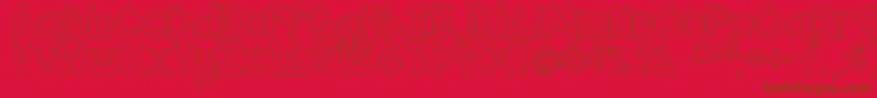 ThisFontIsEmpty1 Font – Brown Fonts on Red Background