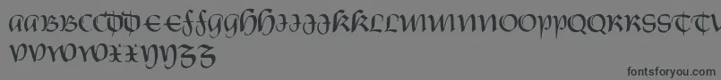 CarnovstineRegular-Schriftart – Schwarze Schriften auf grauem Hintergrund