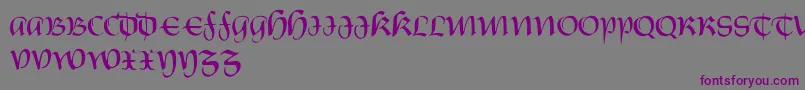 CarnovstineRegular Font – Purple Fonts on Gray Background