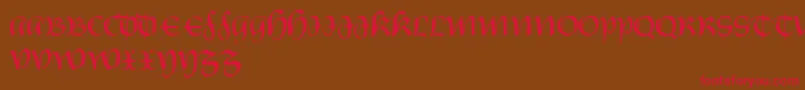 CarnovstineRegular Font – Red Fonts on Brown Background