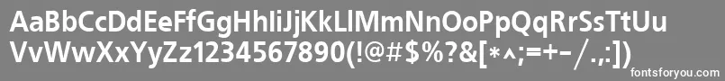 Freeset90b Font – White Fonts on Gray Background