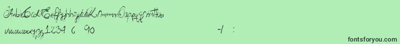AcidRain Font – Black Fonts on Green Background
