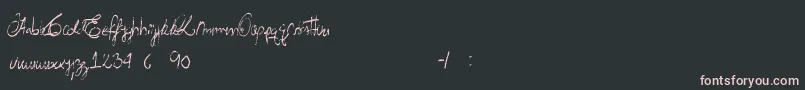 AcidRain Font – Pink Fonts on Black Background