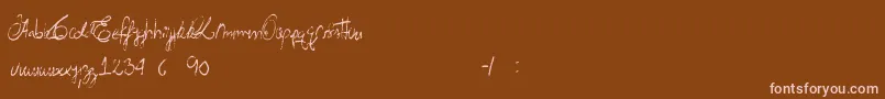 AcidRain Font – Pink Fonts on Brown Background