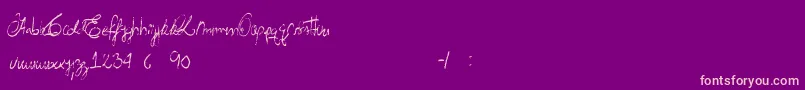 AcidRain Font – Pink Fonts on Purple Background