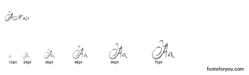 Größen der Schriftart AcidRain