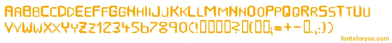 HousepipesNormal Font – Orange Fonts on White Background
