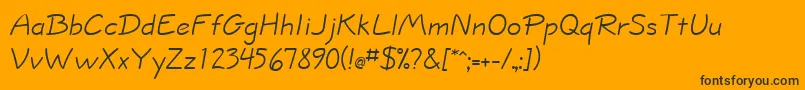 InformaSsi Font – Black Fonts on Orange Background