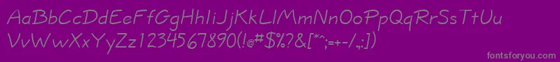 InformaSsi Font – Gray Fonts on Purple Background