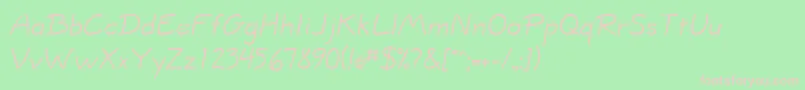 InformaSsi Font – Pink Fonts on Green Background