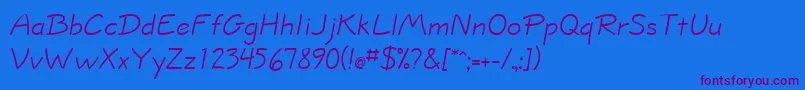 InformaSsi Font – Purple Fonts on Blue Background