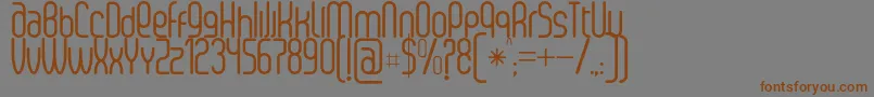 SenziRegular Font – Brown Fonts on Gray Background