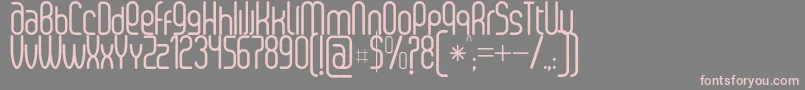SenziRegular Font – Pink Fonts on Gray Background
