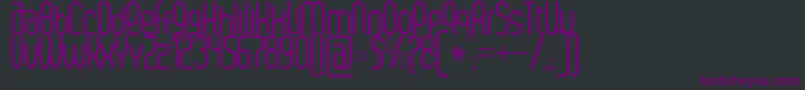 SenziRegular Font – Purple Fonts on Black Background