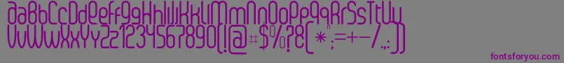 SenziRegular Font – Purple Fonts on Gray Background