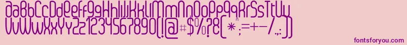 SenziRegular Font – Purple Fonts on Pink Background