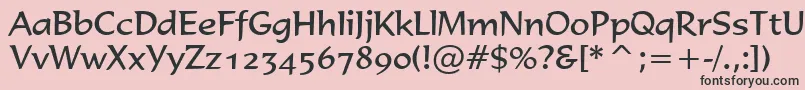 Formal436Bt Font – Black Fonts on Pink Background