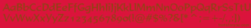 Formal436Bt Font – Brown Fonts on Red Background