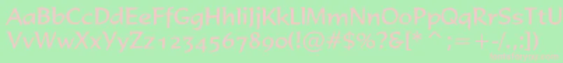 Formal436Bt Font – Pink Fonts on Green Background