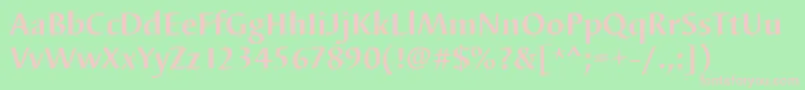 BarbedortBold Font – Pink Fonts on Green Background