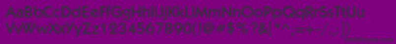 Kabelmediumc Font – Black Fonts on Purple Background