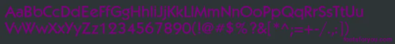 Kabelmediumc Font – Purple Fonts on Black Background