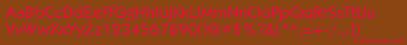 Kabelmediumc Font – Red Fonts on Brown Background