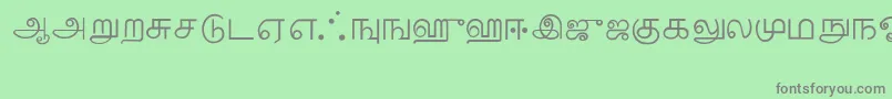 Police Tamil – polices grises sur fond vert